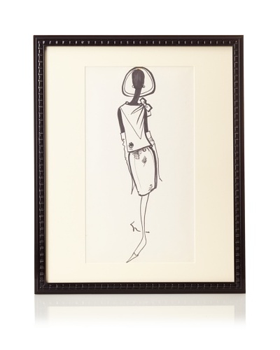 Michel Goma Fashion Sketch, 21.5″ x 17.5″