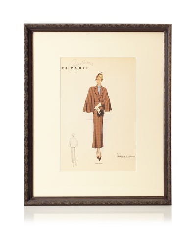 Creations de Paris Fashion Plate, 21.5 x 17.5