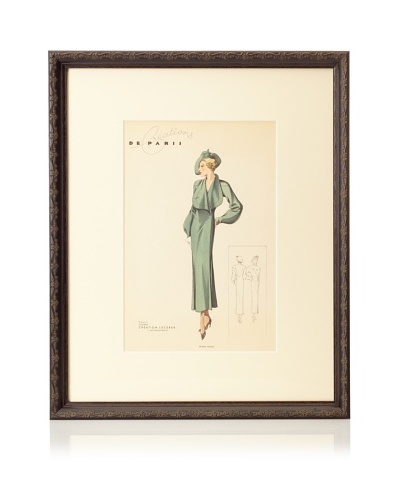 Creations de Paris Fashion Plate, 21.5 x 17.5