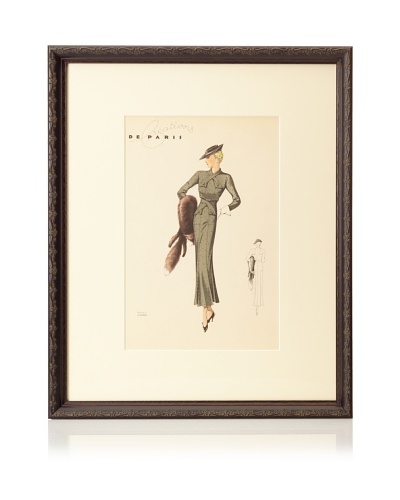 Creations de Paris Fashion Plate, 21.5 x 17.5