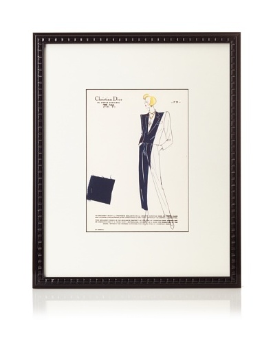 Christian Dior Fashion Sketch, 21.5″ x 17.5″
