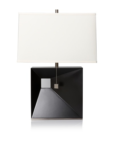 Nova Lighting Parallux Reclining Table Lamp, Dark Brown/Silver/Cream