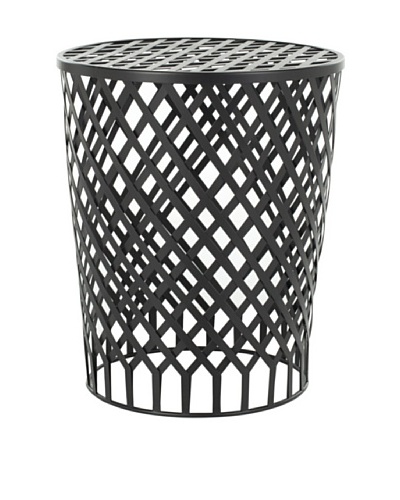 Safavieh Home Collection Nolan Steelworks Iron Stool, Black