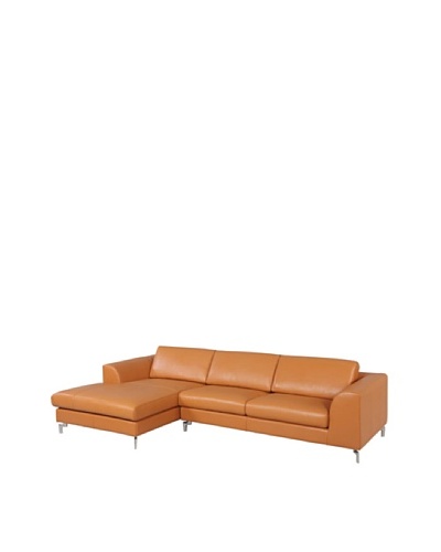 Furniture Contempo Angela Sectional with Right-Handed Chaise, Camel