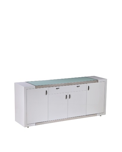 Furniture Contempo Franco Buffet, White