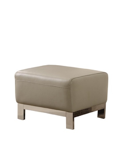 Furniture Contempo Erika Ottoman, Grey