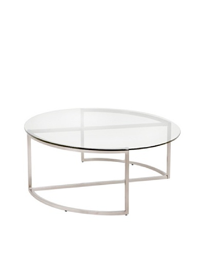 Furniture Contempo Doug Coffee Table, Silver