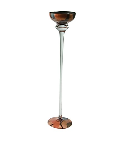 Fusion Z Aureole Dark Candlestick, Dark Copper