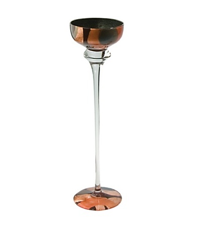 Fusion Z Aureole Dark Candlestick, Dark Copper