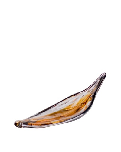 Fusion Z Palma Leaf Centerpiece, Amber