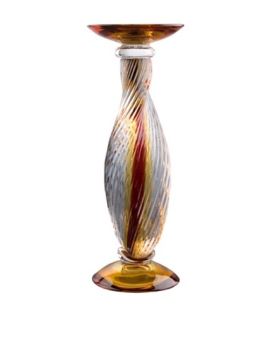 Fusion Z Golden Kelp Candlestick, Red/Amber
