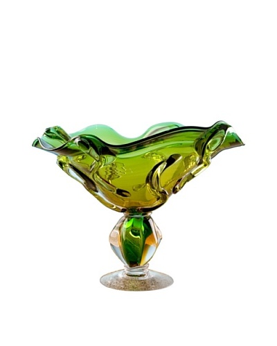 Fusion Z Emerald Waves Bowl, Green