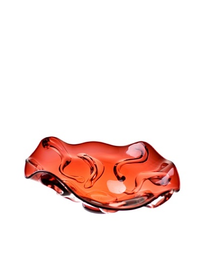 Fusion Z Ruby Waves Centerpiece, Red/Amber