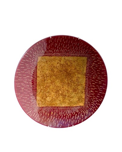 Fusion Z Sun Rays Platter, Red/Gold