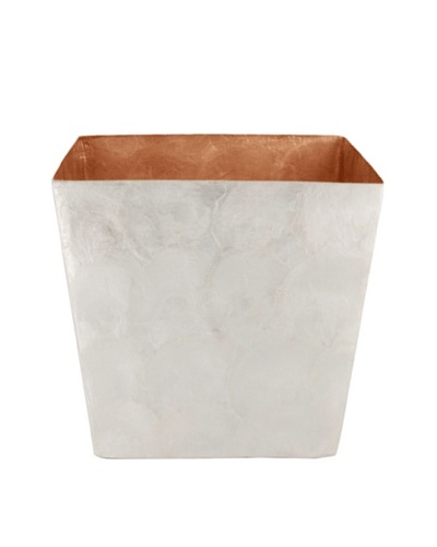 Gail DeLoach Capiz Wastebasket