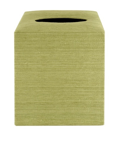 Gail DeLoach Woven Tissue Box, Chartreuse