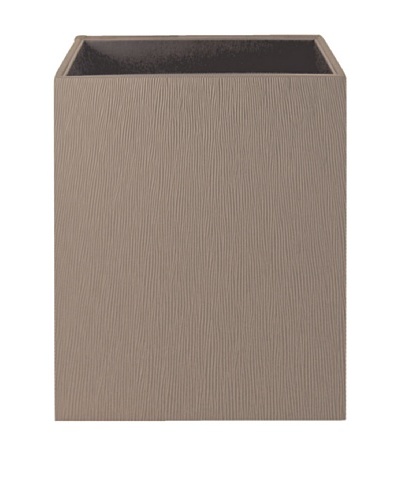 Gail DeLoach Vinyl Square Wastebasket, Pebble Grain