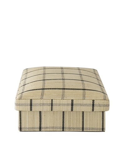 Gail DeLoach Woven Square Box, Windowpane