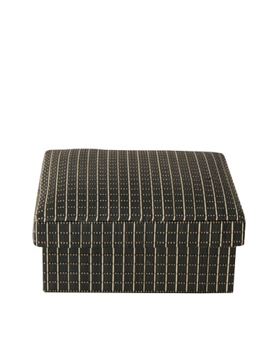 Gail DeLoach Woven Square Box, Black Square