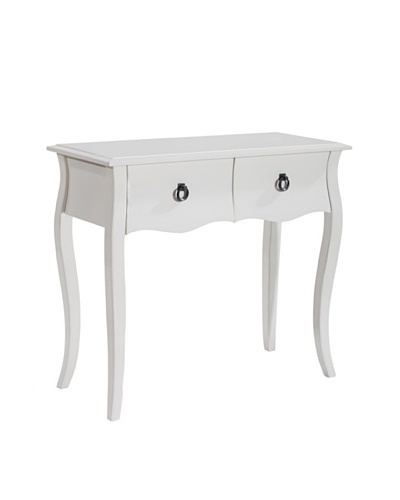 Gallerie Décor Lido Console Table, White