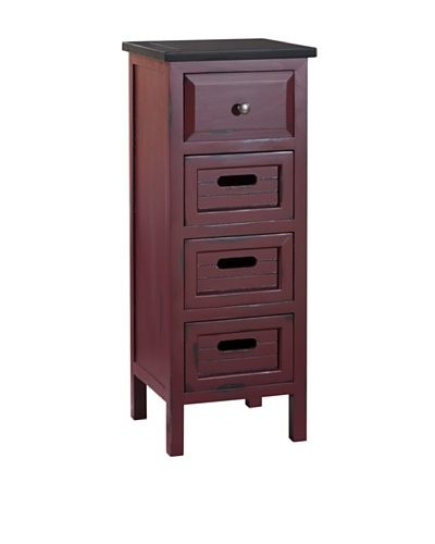 Gallerie Décor Shoreham Accent Cabinet, Red