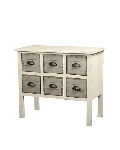 Gallerie Décor Dover Six-Drawer Accent Chest, CreamAs You See