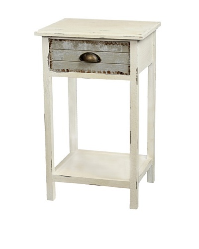 Gallerie Décor Dover One-Drawer Accent Table, CreamAs You See