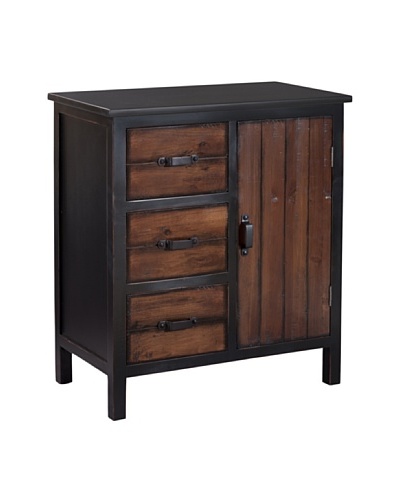 Gallerie Décor Adirondack One-Door Three-Drawer Accent Chest, EspressoAs You See