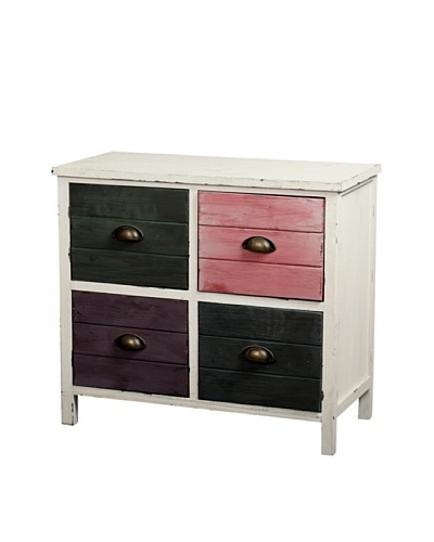 Gallerie Décor Hampton Four-Drawer Accent Chest, MultiAs You See