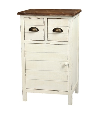 Gallerie Décor Dover Two-Drawer Accent Cabinet, Cream