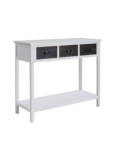 Gallerie Décor Adirondack Console Table, White