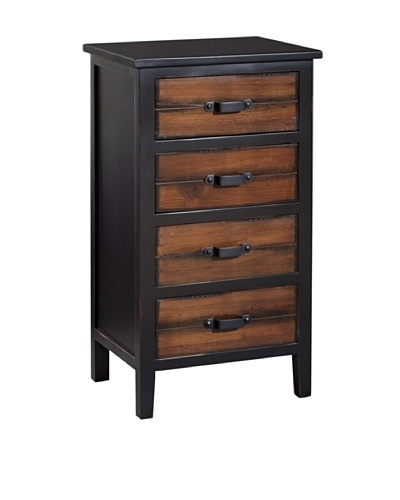 Gallerie Décor Adirondack Four-Drawer Accent Cabinet, Espresso