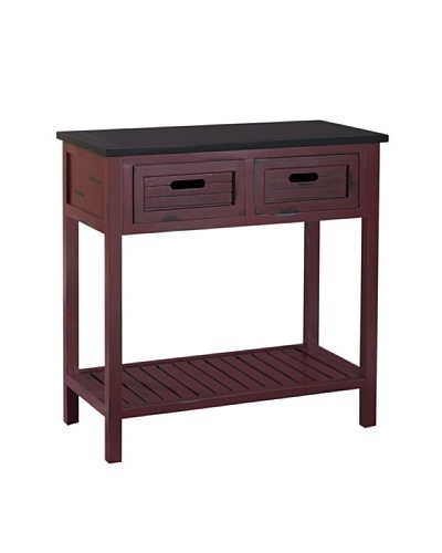 Gallerie Décor Shoreham Accent Table, Red