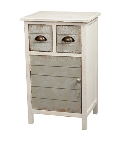 Gallerie Décor Dover Two-Drawer Accent Cabinet, Cream