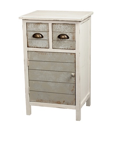 Gallerie Décor Dover Two-Drawer Accent Cabinet, Cream