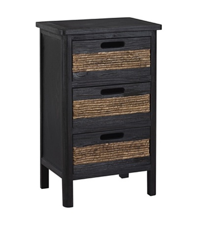 Gallerie Décor Bali 3-Drawer Cabinet, Espresso