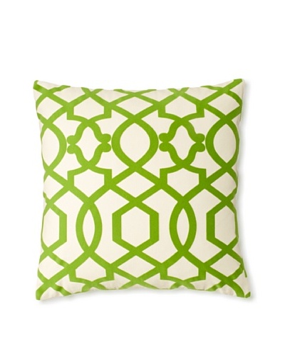 The Pillow Collection Maeret Moorish Decorative Pillow, Kiwi, 18 x 18