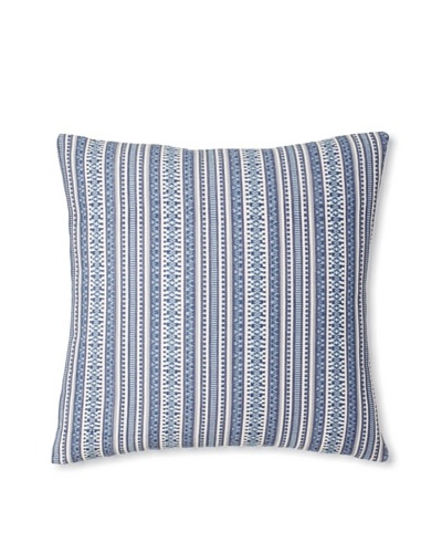 The Pillow Collection Gawanna Stripes Decorative Pillow, Blue, 18 x 18