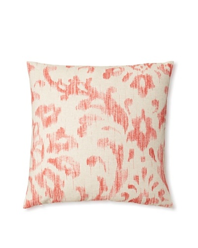The Pillow Collection Ignace Ikat Decorative Pillow, Red, 18 x 18
