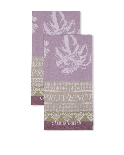 Garnier-Thiebaut Set of 2 Provence Lavande Kitchen Towels