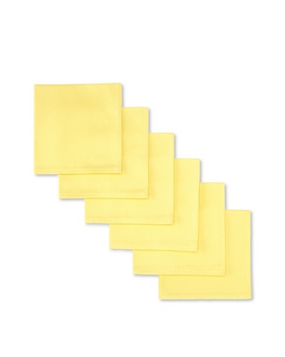 Garnier-Thiebaut Set of 6 Confetti Napkins, Mimosa, 18 x 18