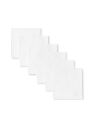 Garnier-Thiebaut Set of 6 Confetti Napkins, White, 18″ x 18″