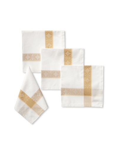 Garnier-Thiebaut Set of 4 Imperatrice Napkins, Gold