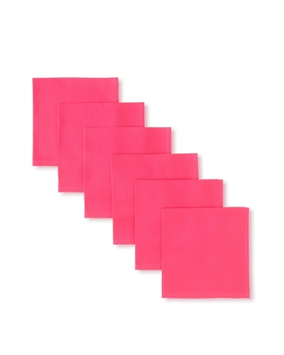 Garnier-Thiebaut Set of 6 Confettis Napkins, Pink, 18 x 18