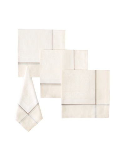 Garnier-Thiebaut Set of 4 Jardin à la Française Napkins, Carrare