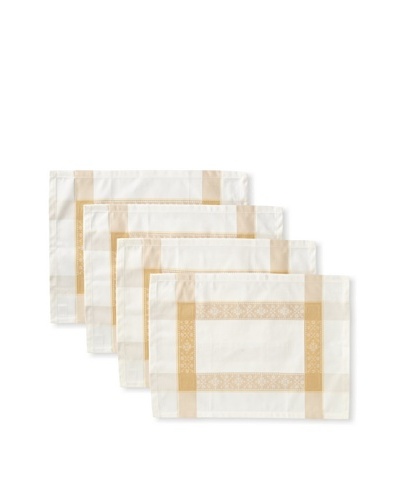 Garnier-Thiebaut Set of 4 Imperatrice Placemats, Gold