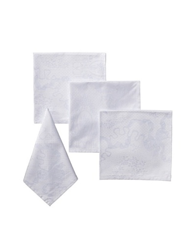 Garnier-Thiebaut Mille Set of 4 Rubans Napkins, Porcelaine