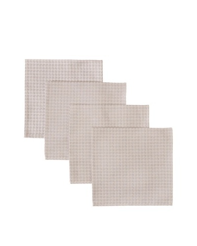 Garnier-Thiebaut Set of 4 Kami Napkins, Zinc, 17 x 17