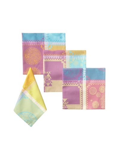 Garnier-Thiebaut Set of 4 Mille Batik Napkins, Vibrant