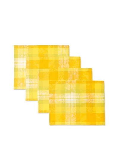 Garnier-Thiebaut Set of 4 Mille Panache Placemats [Canary]